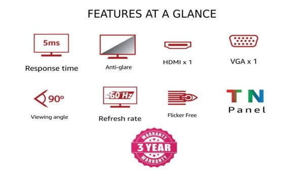 LG 19M38HB 19 Inch FHD LED Monitor